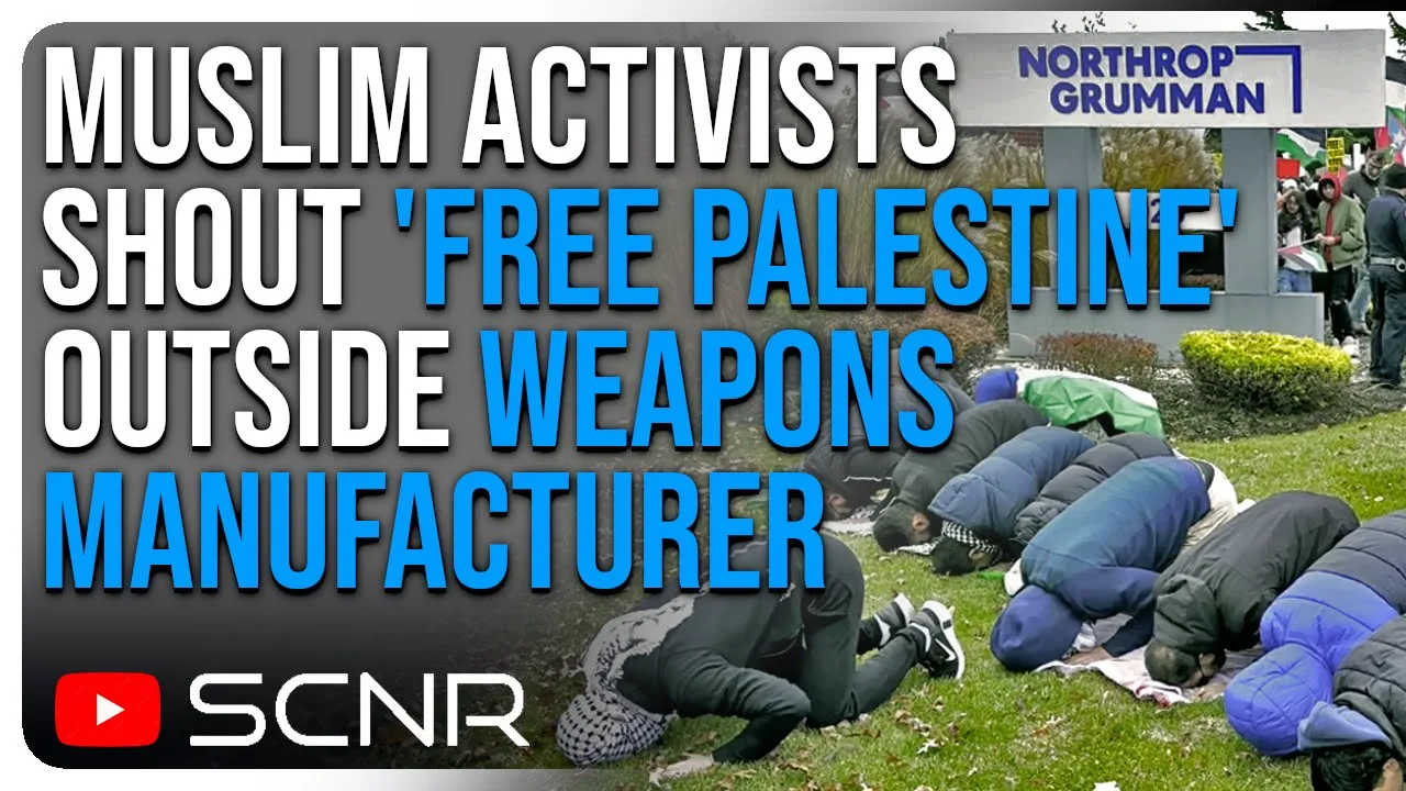 Muslim Activists Shout 'Free Palestine' Outside Weapons Manufacturer | SCNR