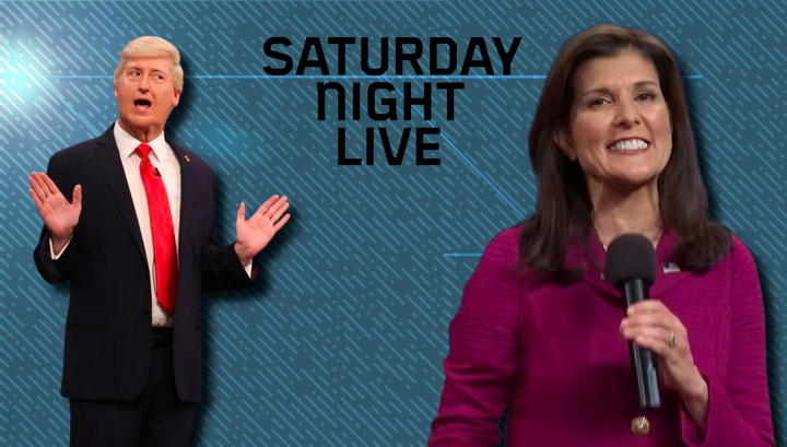 Nikki Haley Mocks Trump During SNL Appearance