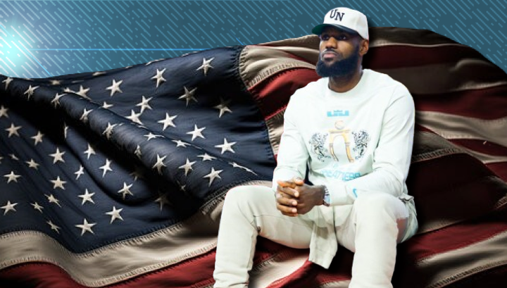 LeBron James Sits During National Anthem