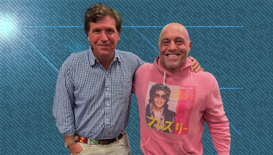 Tucker Carlson Pushes Joe Rogan Out from Spotify Podcast Rankings Top Spot