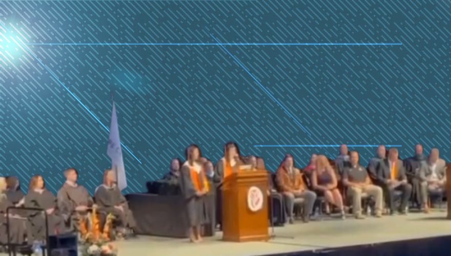 Two Shot at Missouri High School Graduation (VIDEO)
