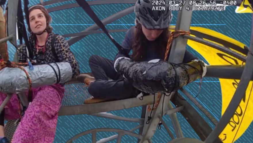 Transgender Activists Climb 250-Foot Crane in Atlanta to Protest 'Cop City' (VIDEO)