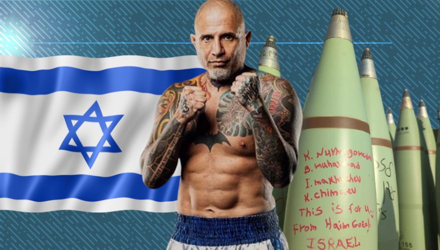 Israeli Martial Artist Writes Names of Muslim UFC Fighters on Artillery Shell to be Used in War on Hamas