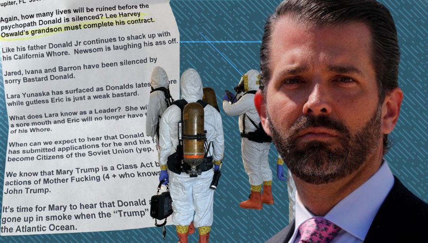 Hazmat Crew Arrives at Home of Donald Trump Jr. After He Was Sent White Powder and Death Threats