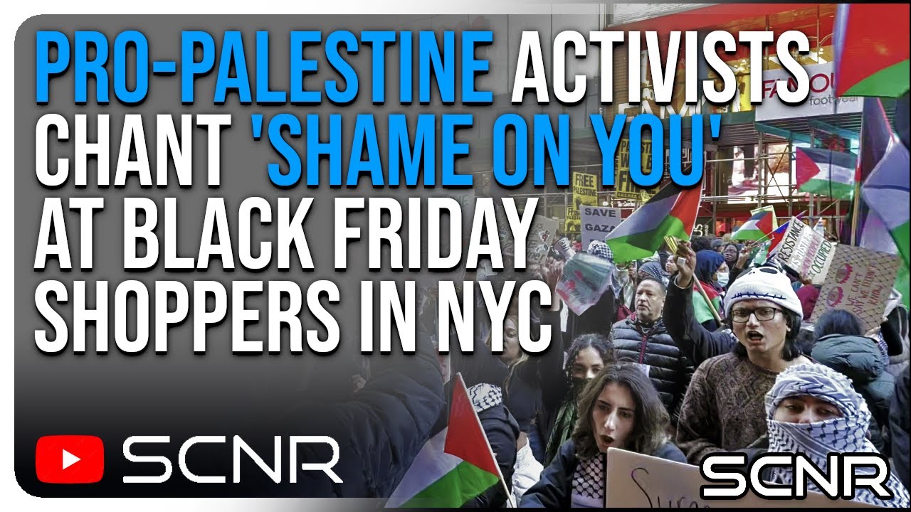 Pro-Palestine Activists Chant 'Shame on You' at Black Friday Shoppers in NYC | SCNR