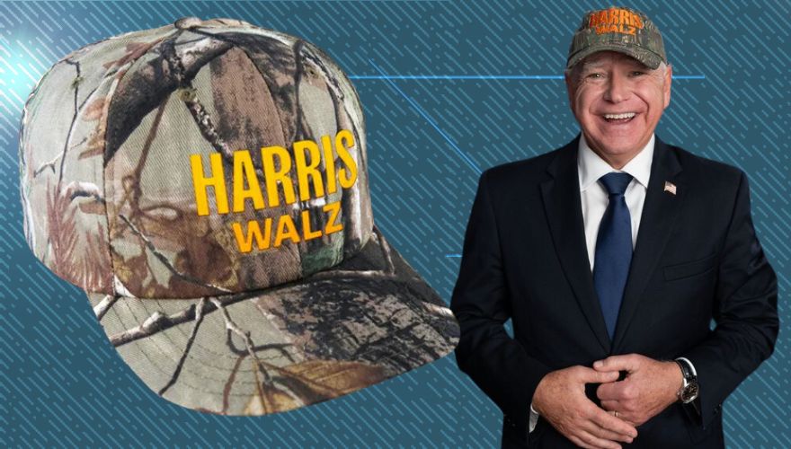 Harris-Walz Campaign Brings in Almost $1 Million in Camo Hat Sales Since Launching Them on Tuesday