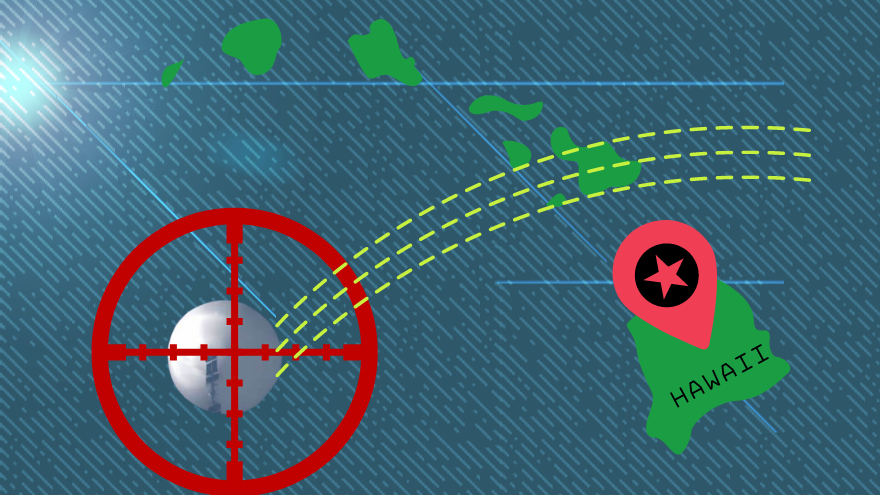 US Department of Defense Tracking Balloon Traveling Near Hawaii