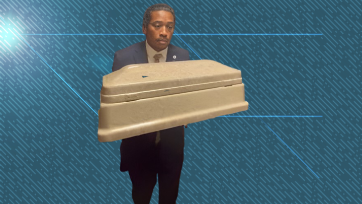 Tennessee State Representative Attempts To Carry Small Casket Into Capitol
