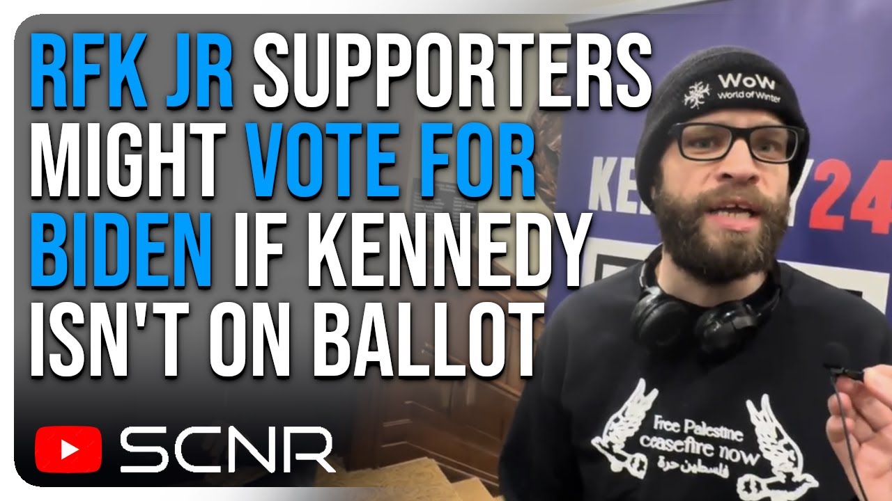 RFK Jr Supporters Might VOTE FOR BIDEN if Kennedy Isn't on Ballot | SCNR