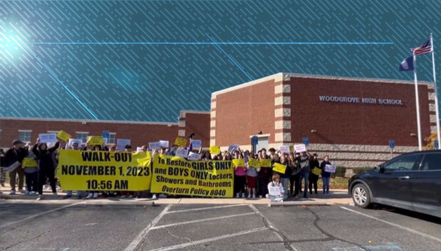 Loudoun County Students Walk Out of Class to Protest Policy Allowing Boys to Use Girls Locker Rooms and Restrooms