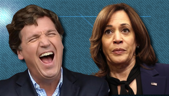 Tucker Carlson Trolls VP Harris With Letter From Fan Named 'Kamala'