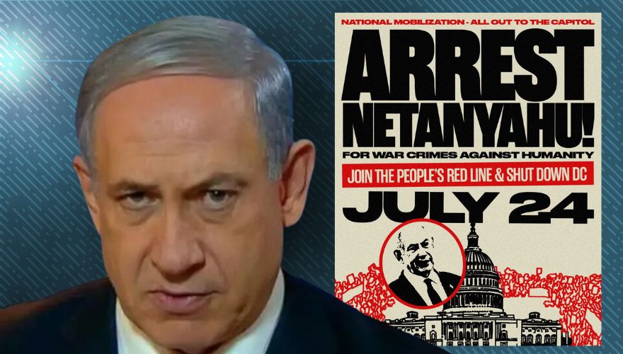 Pro-Palestine Group Vows to 'Shut Down DC' and Issue Notice of Citizen's Arrest When Netanyahu Addresses Congress