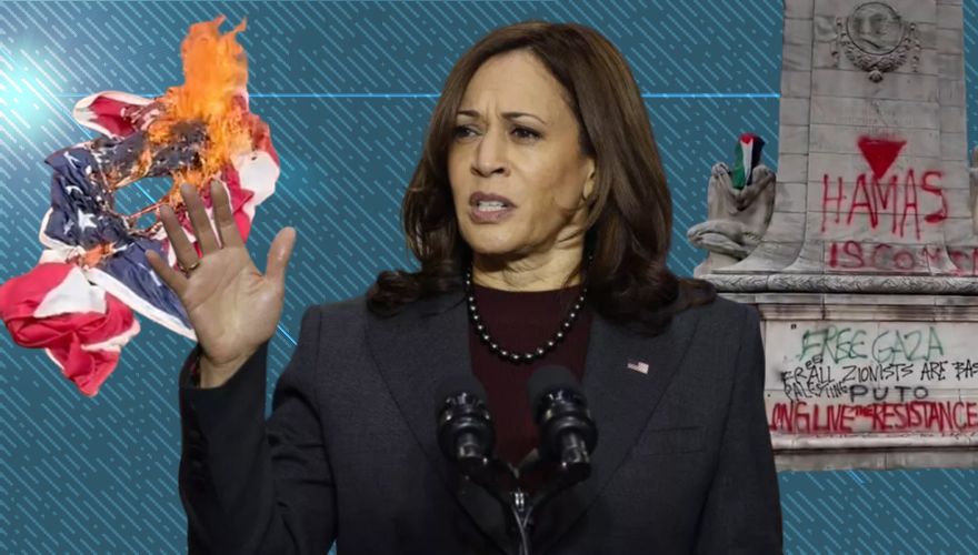 Kamala Harris Condemns ‘Despicable Acts’ Committed During D.C. Protest of Netanyahu’s Address