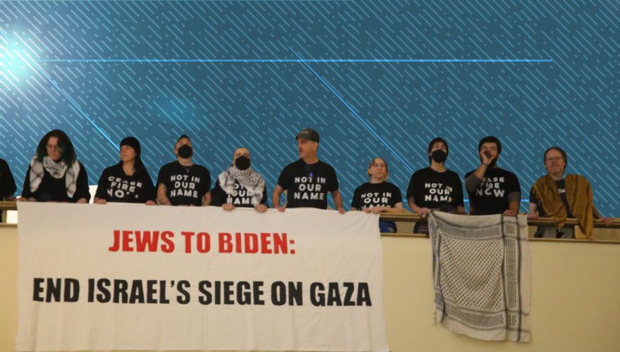 Over Four Dozen Pro-Palestine Protesters Arrested Outside Biden's 'Late Night with Seth Meyers' Appearance
