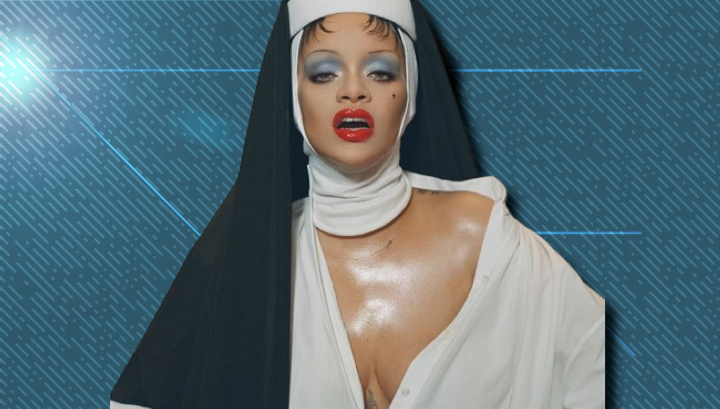 Rihanna Faces Backlash For Seductive Nun Photoshoot