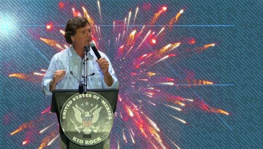 WATCH: Tucker Carlson Opens for Kid Rock in Louisiana